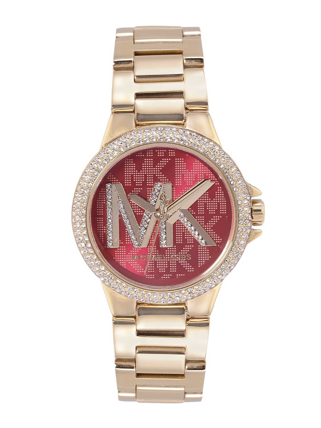 Michael Kors Women Red Dial & Gold-Toned Camille Bracelet Style Analogue Watch MK7196
Michael Kors Women Red Dial & Gold-Toned Camille Bracelet Style Analogue Watch MK7196