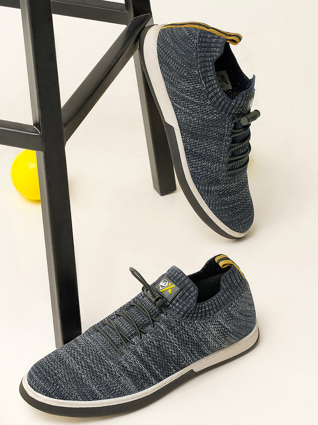 ID Men Navy Blue Woven Design Sneakers
ID Men Navy Blue Woven Design Sneakers