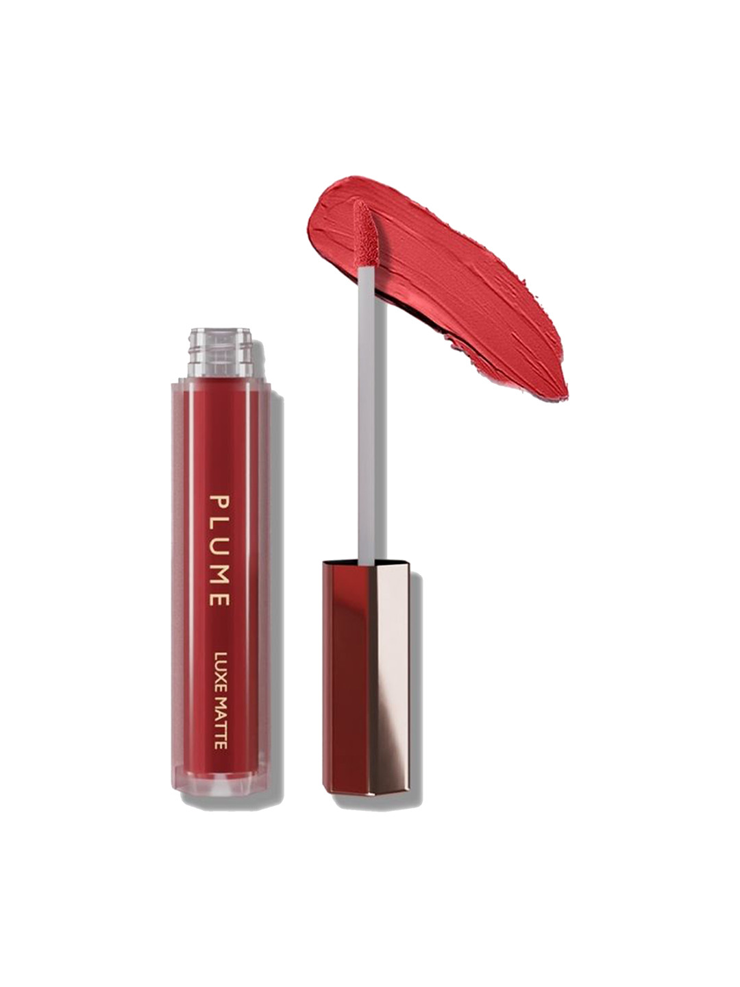 Plume Super Hydrating Long Lasting Luxe Matte Liquid Lipstick 2.6 ml - Flirtist, Red 
Plume Super Hydrating Long Lasting Luxe Matte Liquid Lipstick 2.6 ml - Flirtist, Red