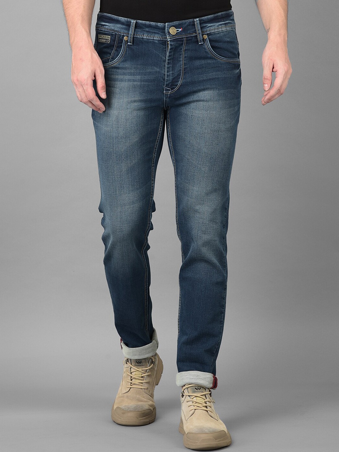 American Archer Men Blue Smart Skinny Fit Low-Rise Light Fade Printed Stretchable Jeans
American Archer Men Blue Smart Skinny Fit Low-Rise Light Fade Printed Stretchable Jeans