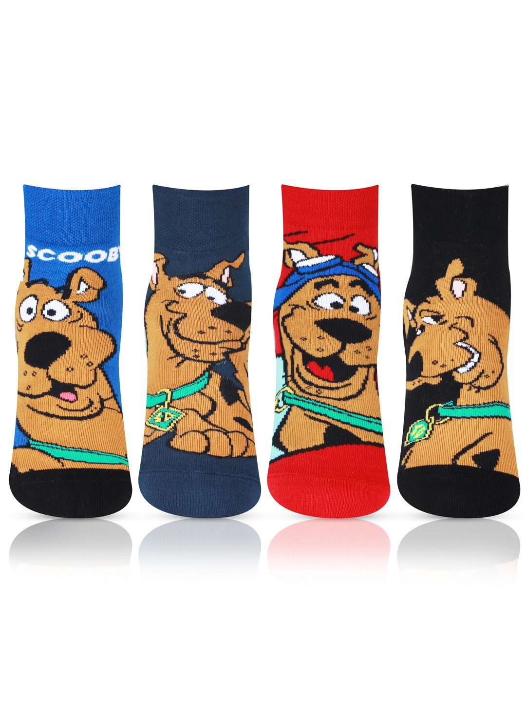 Bonjour Boys Pack Of 4 Assorted Ankle Length Socks