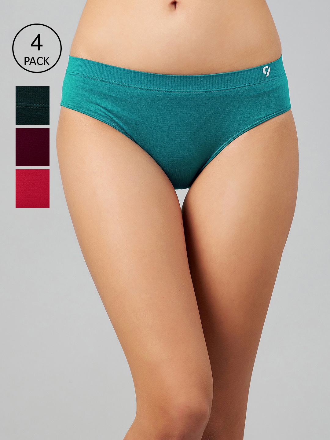C9 AIRWEAR Women Pack of 4 Assorted Bikini Briefs