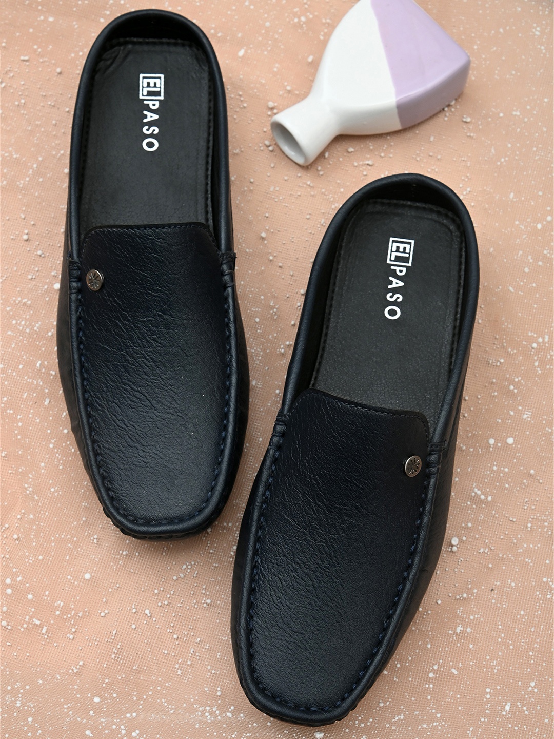 El Paso Men Blue Loafers