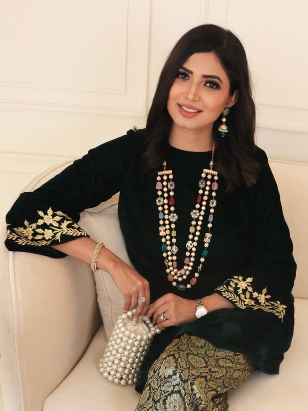 Ishhaara Brass-Plated Multicolored Onyx-Studded & Beaded Handcrafted Jewellery Set, Multi
Ishhaara Brass-Plated Multicolored Onyx-Studded & Beaded Handcrafted Jewellery Set, Multi