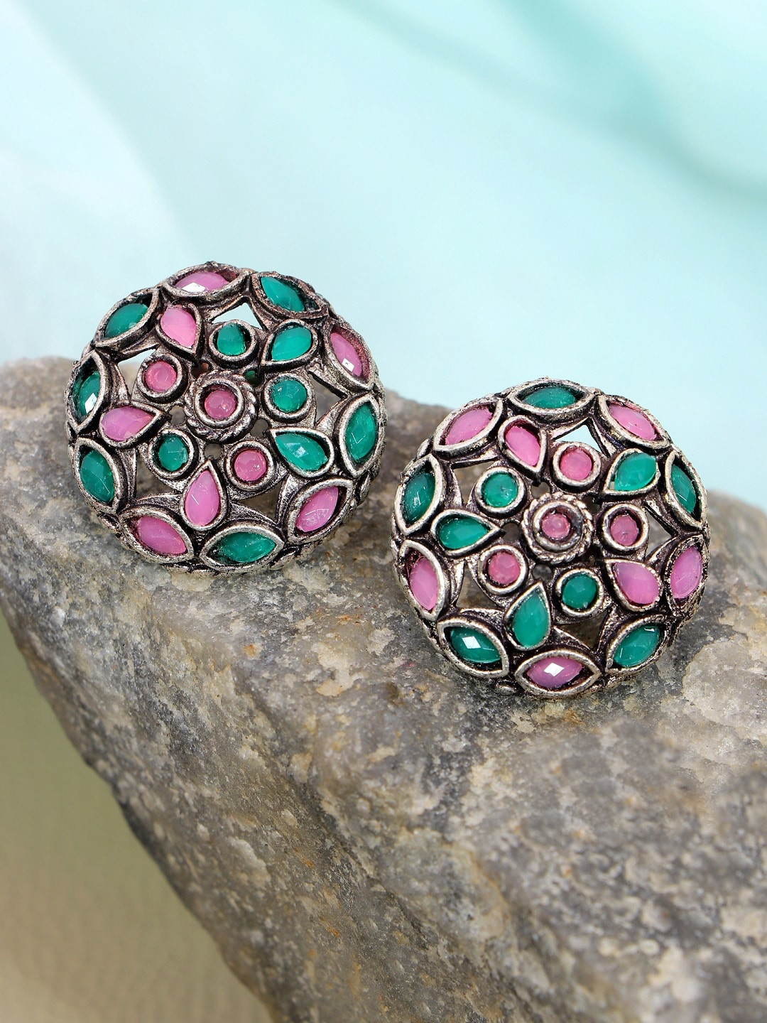 Crunchy Fashion Multicoloured Contemporary Studs Earrings, Multi
Crunchy Fashion Multicoloured Contemporary Studs Earrings, Multi