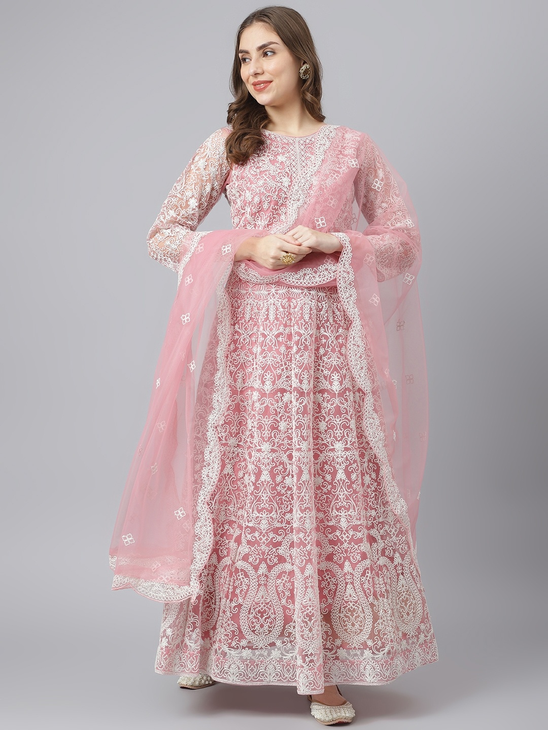 Readiprint Fashions Women Pink & White Embroidered Semi-Stitched Dress Material
Readiprint Fashions Women Pink & White Embroidered Semi-Stitched Dress Material