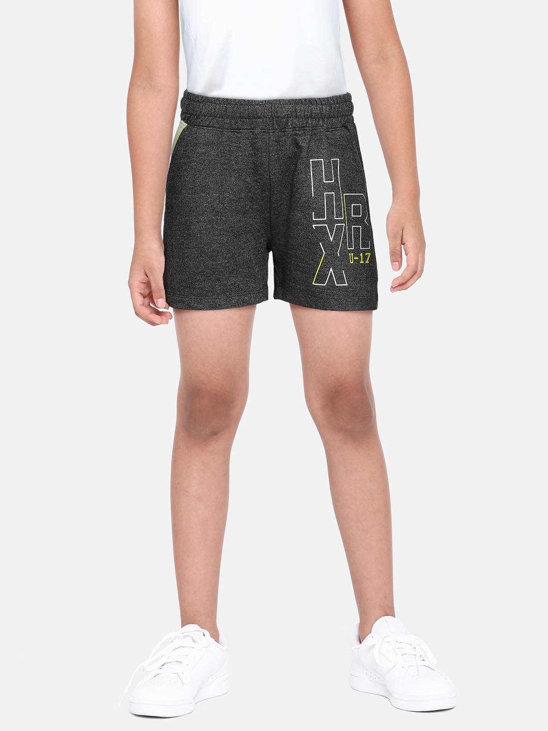 HRX by Hrithik Roshan Boys Black Melange Effect Typography Printed Lifestyle Cotton Shorts
HRX by Hrithik Roshan Boys Black Melange Effect Typography Printed Lifestyle Cotton Shorts