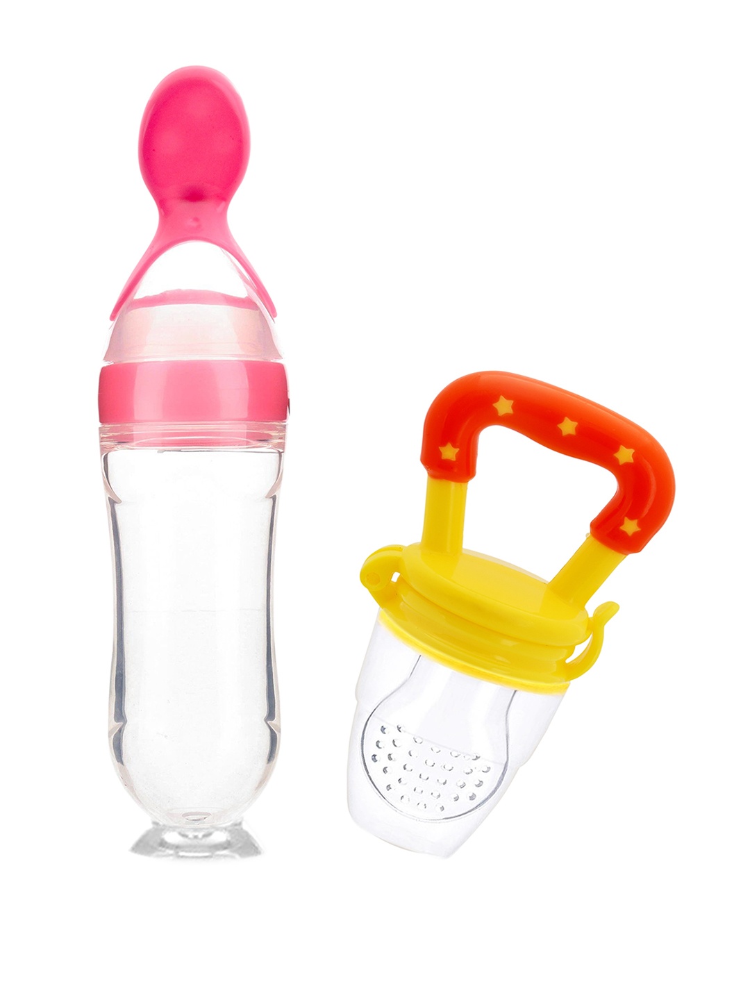 The Little Lookers Kids Pink Solid Squeeze Food Grade Silicon Bottle Feeder & Fruit Pacifier
The Little Lookers Kids Pink Solid Squeeze Food Grade Silicon Bottle Feeder & Fruit Pacifier
