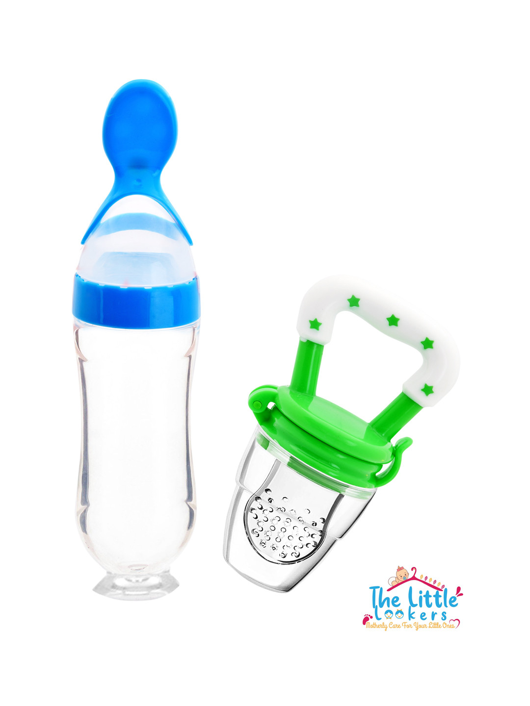 The Little Lookers Kids Blue Solid Squeeze Food Grade Silicon Bottle Feeder & Fruit Pacifier 
The Little Lookers Kids Blue Solid Squeeze Food Grade Silicon Bottle Feeder & Fruit Pacifier