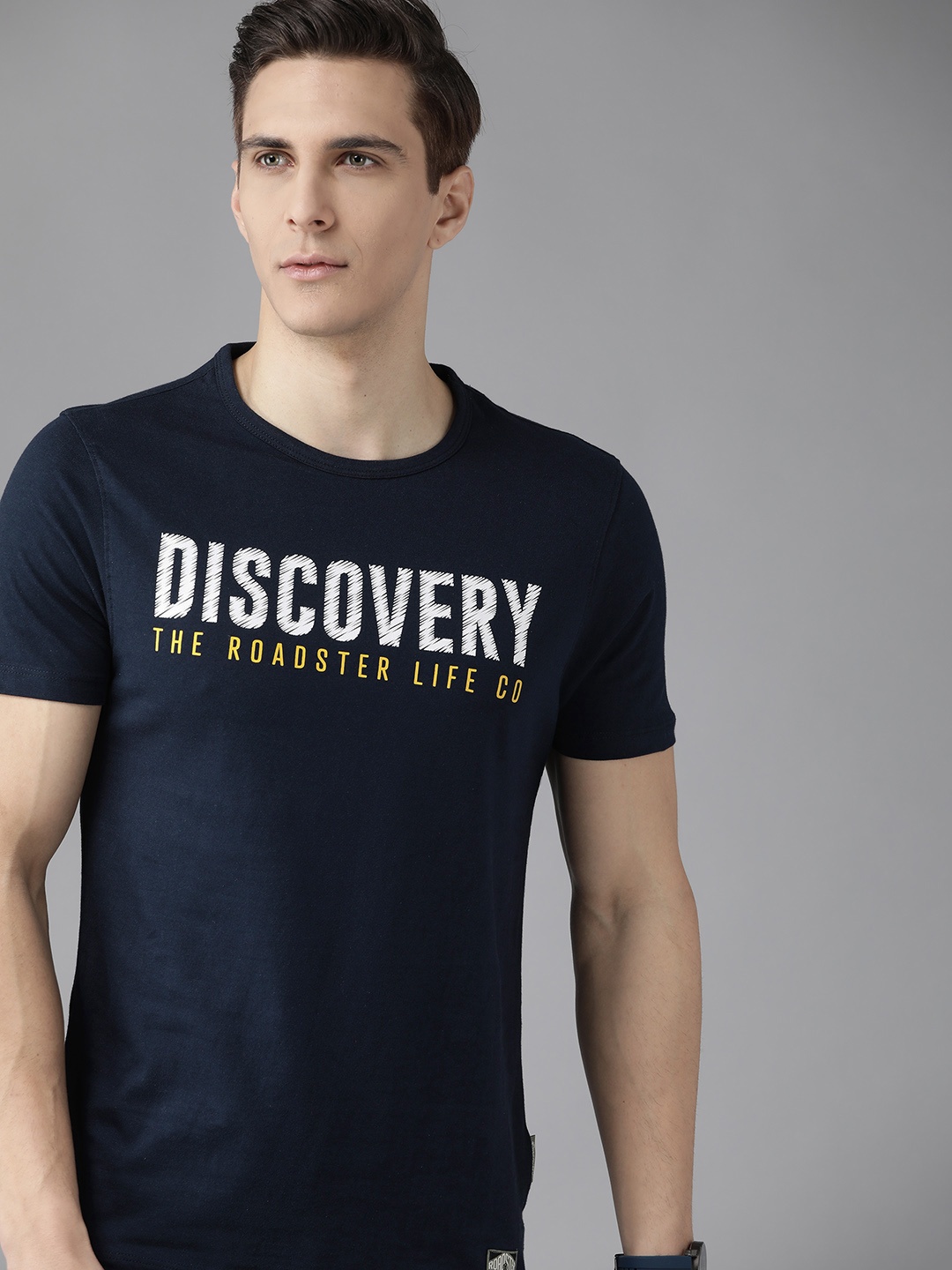 Roadster X Discovery Adventures Mens Navy Graphic T-shirt with Healthguard finish, Navy blue
Roadster X Discovery Adventures Mens Navy Graphic T-shirt with Healthguard finish, Navy blue