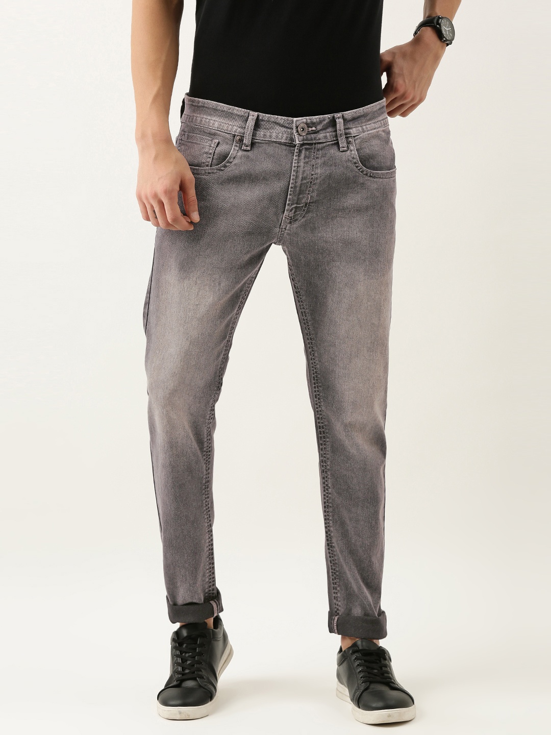 Peter England Casuals Men Grey Skinny Fit Mid-Rise Clean Look Heavy Fade Stretchable Jeans
Peter England Casuals Men Grey Skinny Fit Mid-Rise Clean Look Heavy Fade Stretchable Jeans