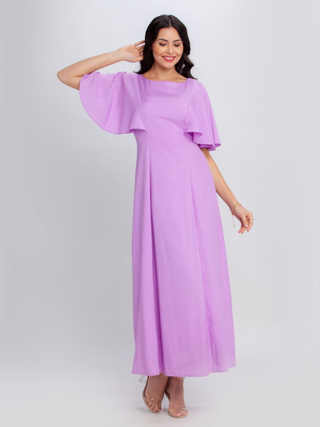 Zink London Purple Maxi Dress