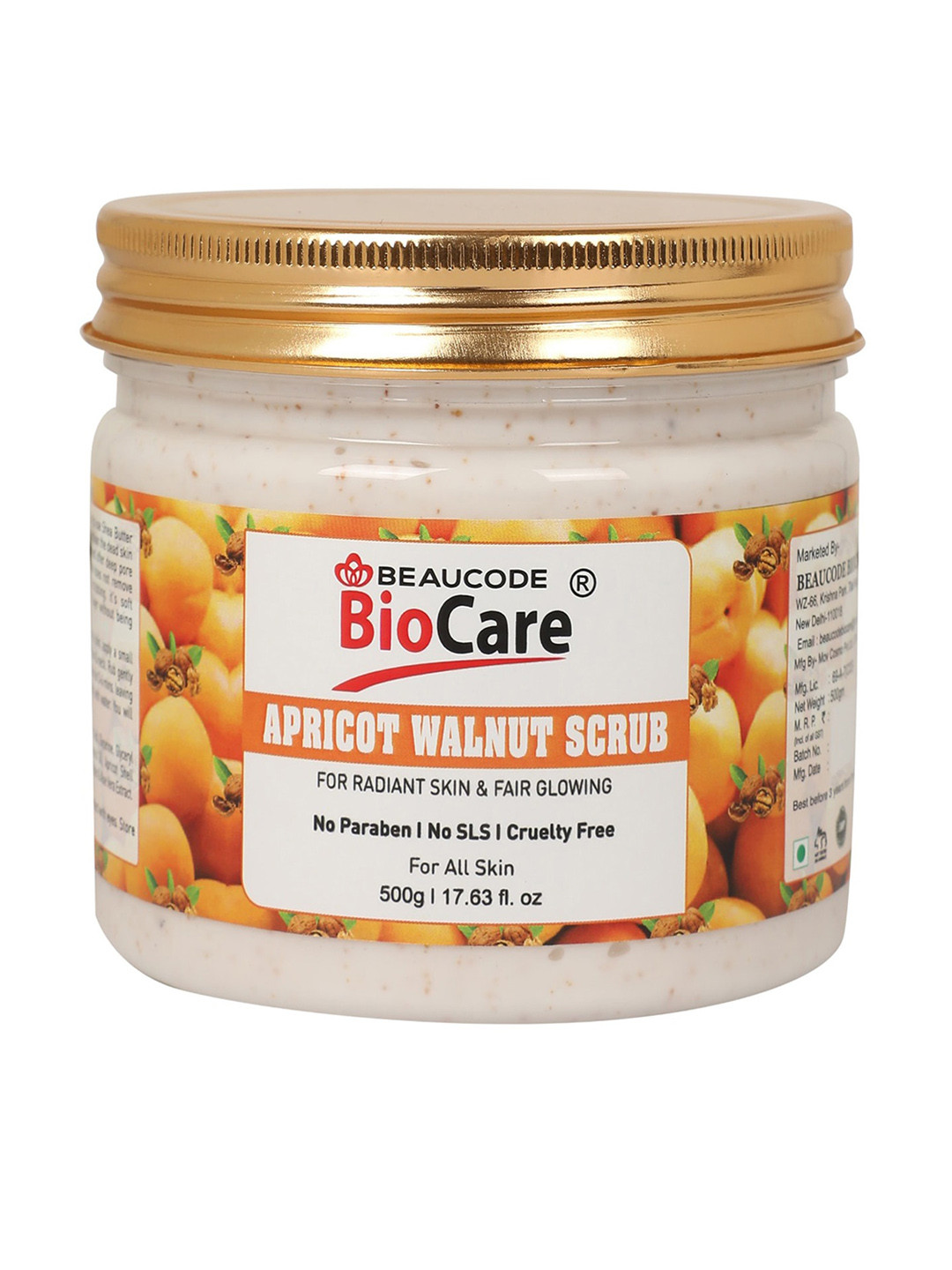 BEAUCODE BIOCARE Apricot Walnut Face Scrub for Radiant & Glowing Skin - 500 g, Off white
BEAUCODE BIOCARE Apricot Walnut Face Scrub for Radiant & Glowing Skin - 500 g, Off white