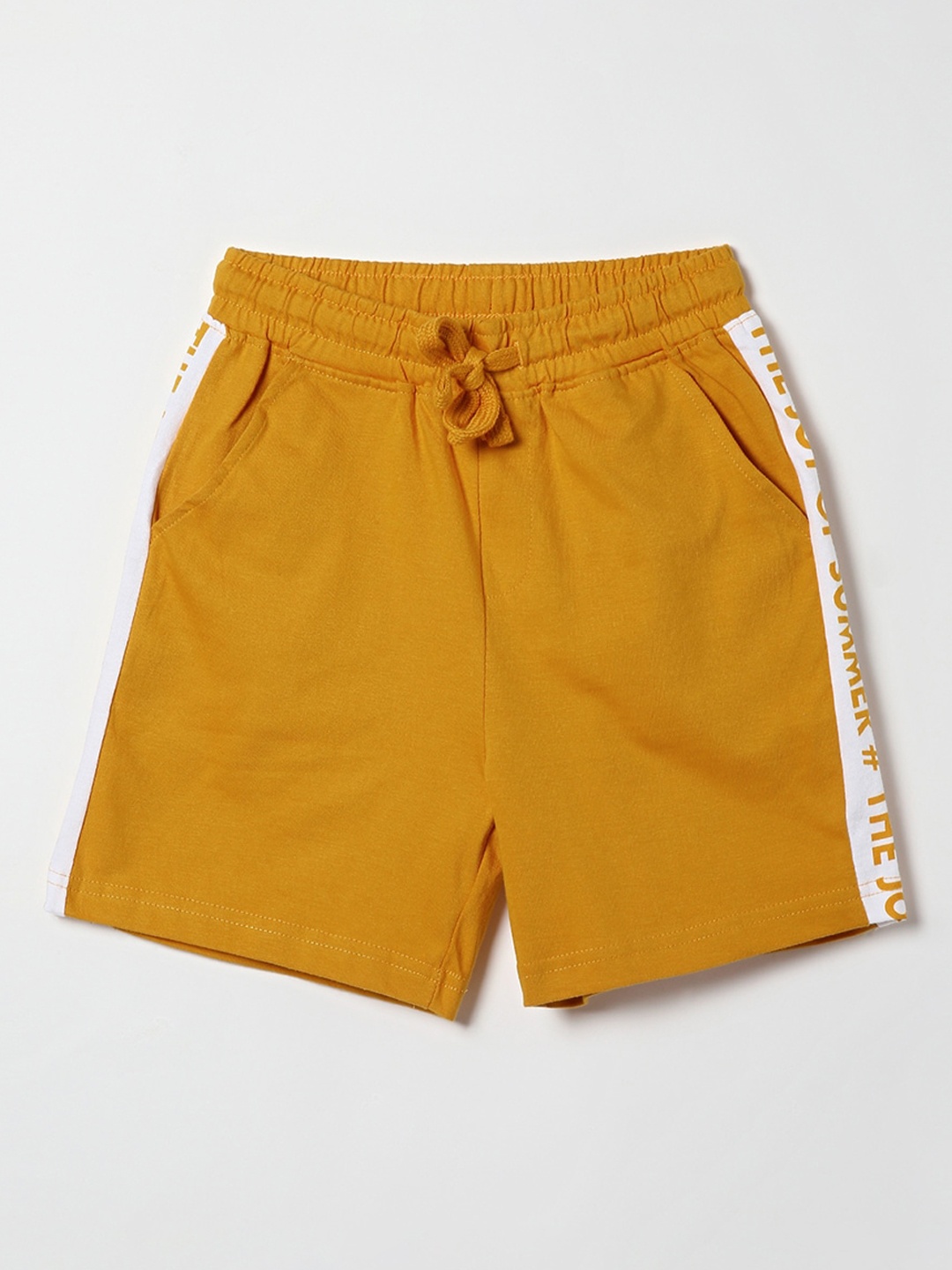 Fame Forever by Lifestyle Boys Yellow Slim Fit Shorts