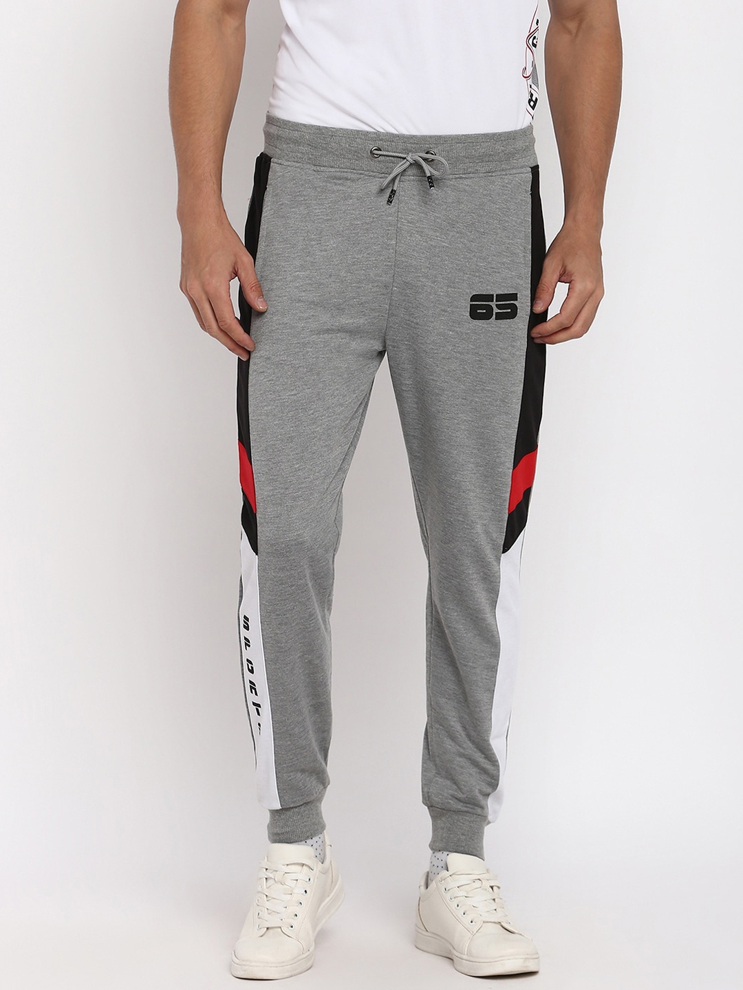abof Men Grey Joggers Trousers