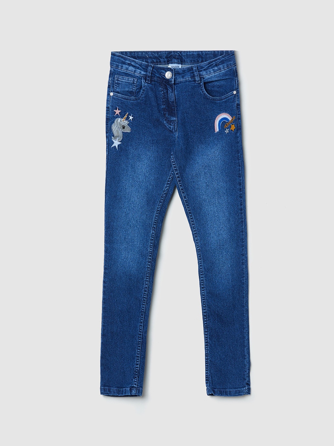 max Girls Blue Light Fade Jeans