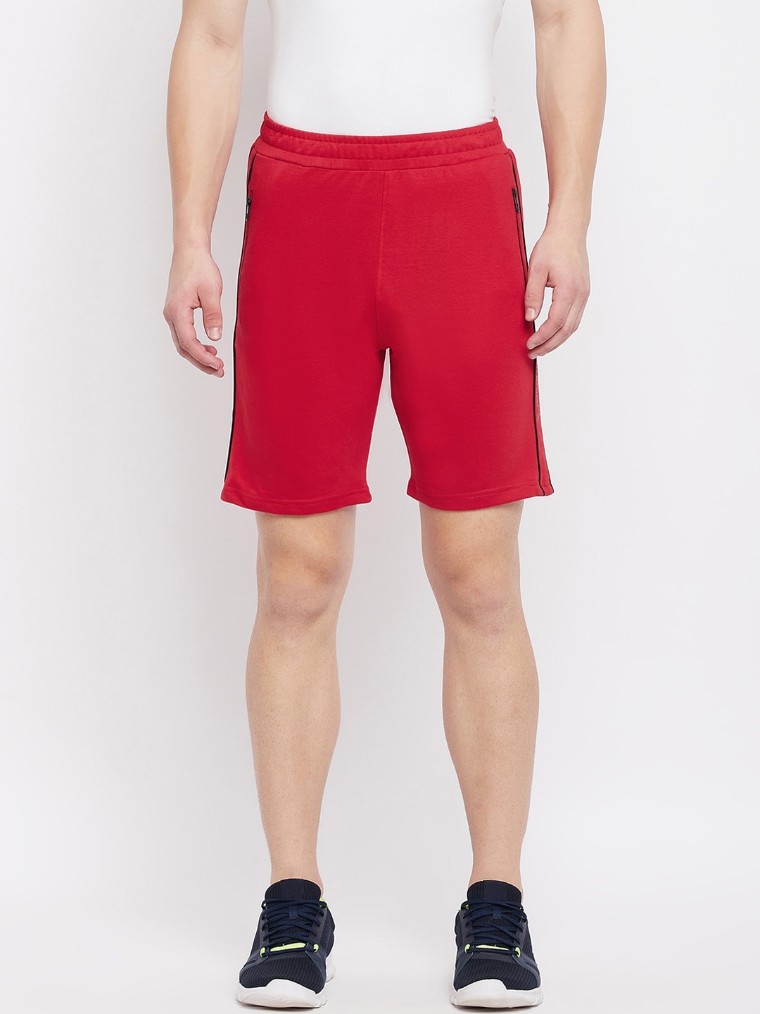 Okane Men Red Sports Shorts