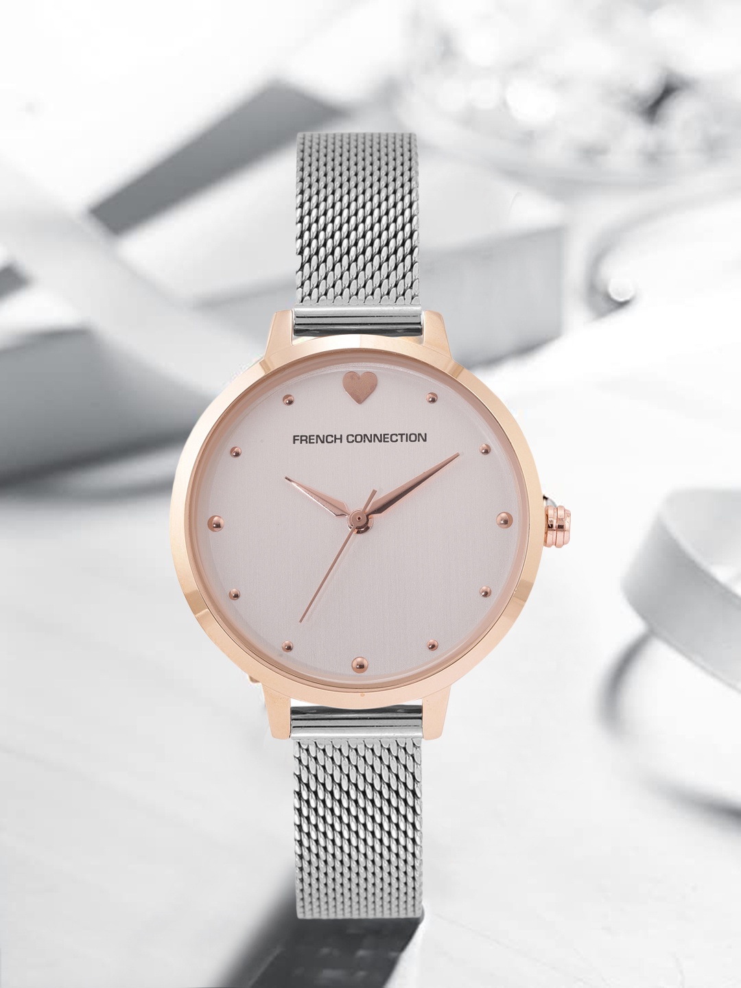 French Connection Women Silver-Toned Dial & Silver Toned Stainless Steel Bracelet Style Straps Digital Watch
French Connection Women Silver-Toned Dial & Silver Toned Stainless Steel Bracelet Style Straps Digital Watch