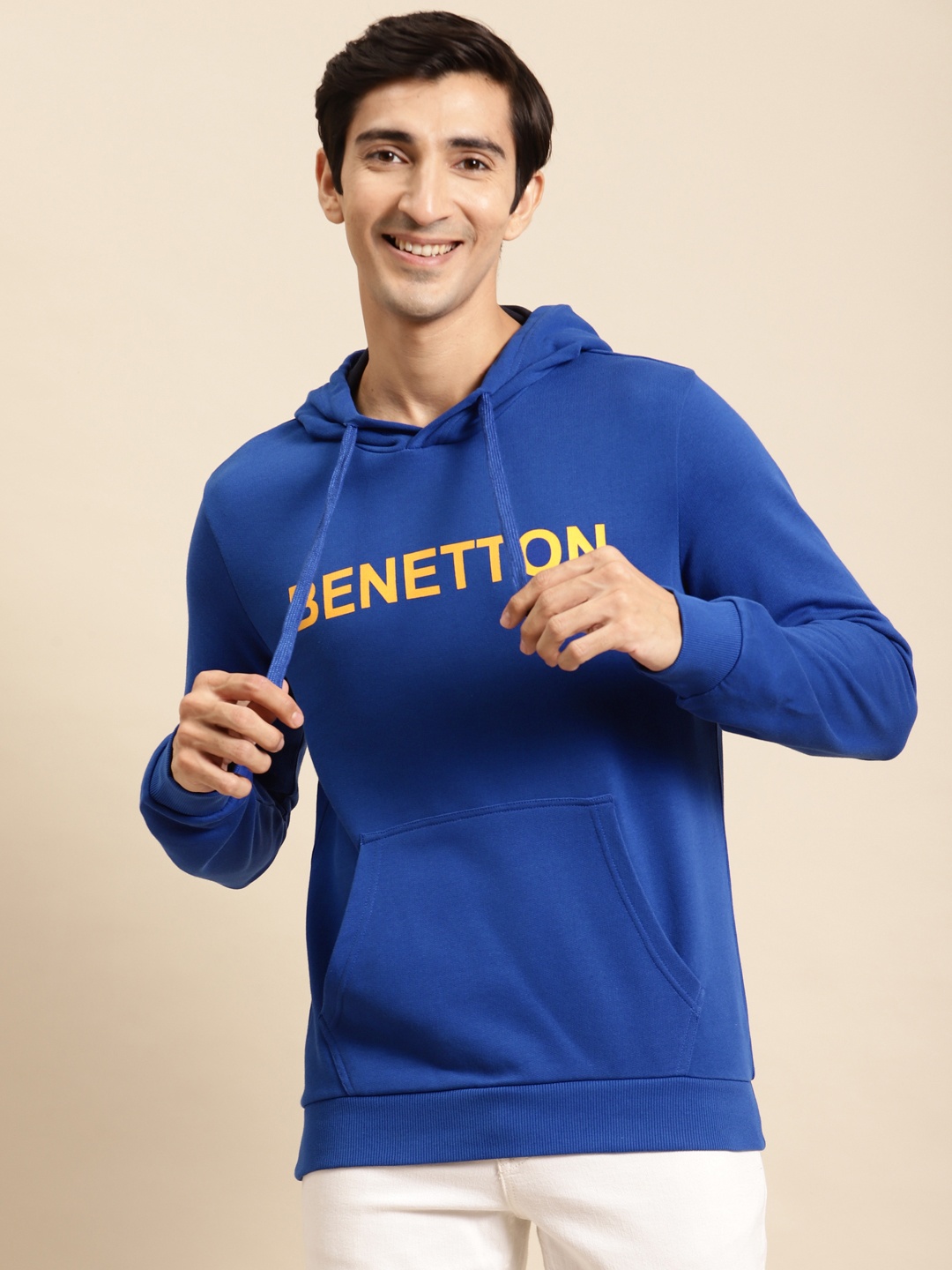 United Colors of Benetton Men Blue Logo Printed Hooded Pure Cotton Sweatshirt, Navy blue
United Colors of Benetton Men Blue Logo Printed Hooded Pure Cotton Sweatshirt, Navy blue