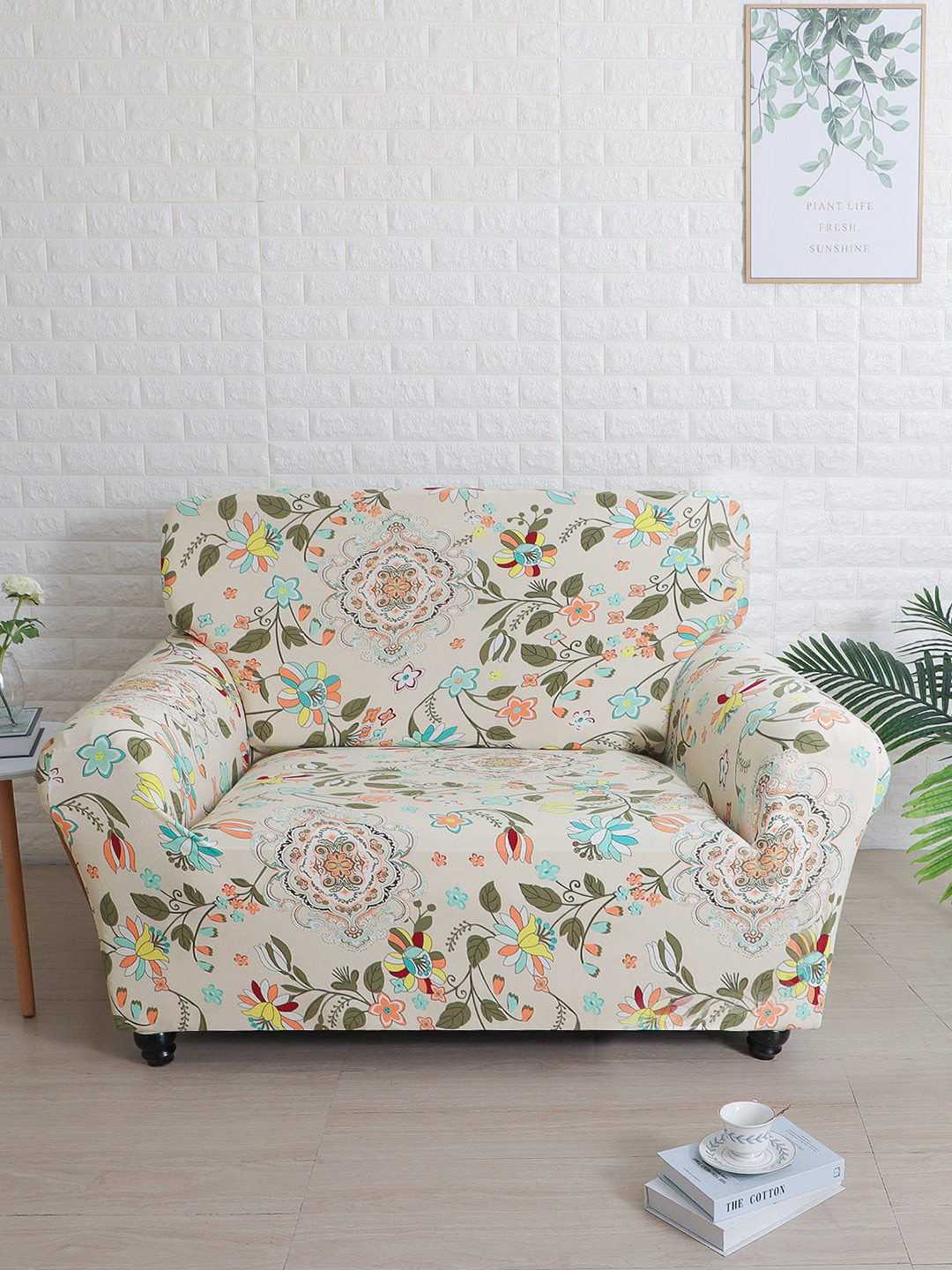 Athome by Nilkamal White & Green Printed Fitted 2 Seater Sofa Covers
Athome by Nilkamal White & Green Printed Fitted 2 Seater Sofa Covers