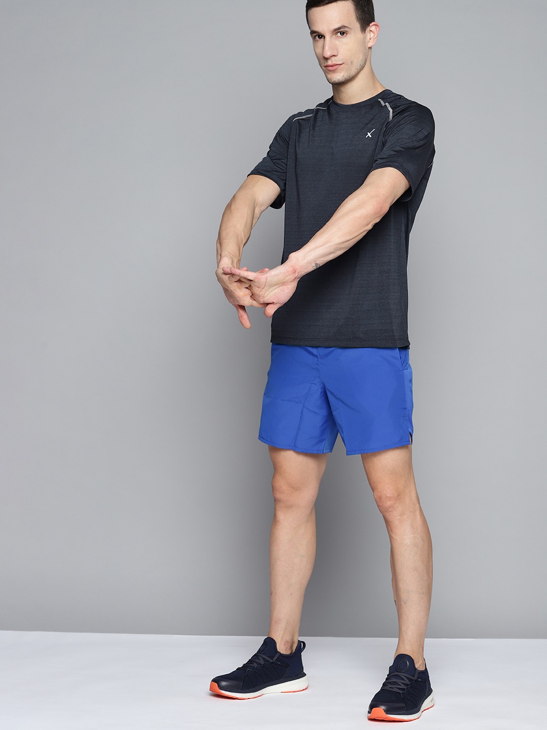 HRX By Hrithik Roshan Training Men Navy Melange Antimicrobial Brand carrier Tshirts, Navy blue
HRX By Hrithik Roshan Training Men Navy Melange Antimicrobial Brand carrier Tshirts, Navy blue