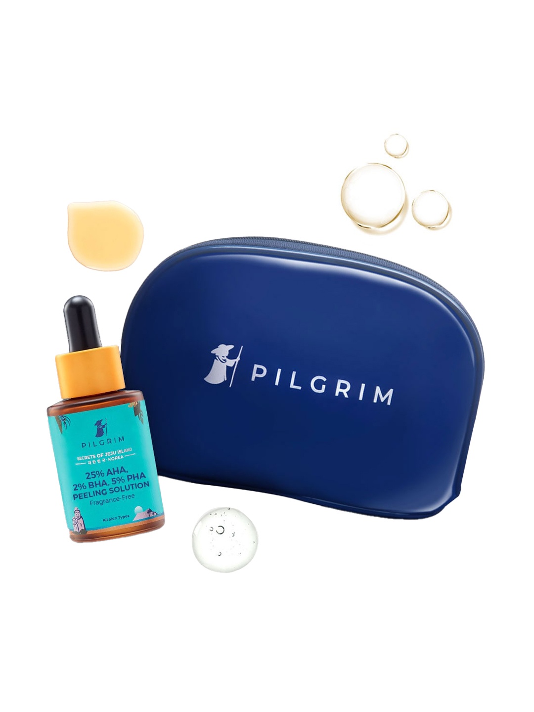 Pilgrim 25% AHA 2% BHA 5% PHA Fragrance Free Peeling Solution 30 ml with Vanity Bag, Blue
Pilgrim 25% AHA 2% BHA 5% PHA Fragrance Free Peeling Solution 30 ml with Vanity Bag, Blue