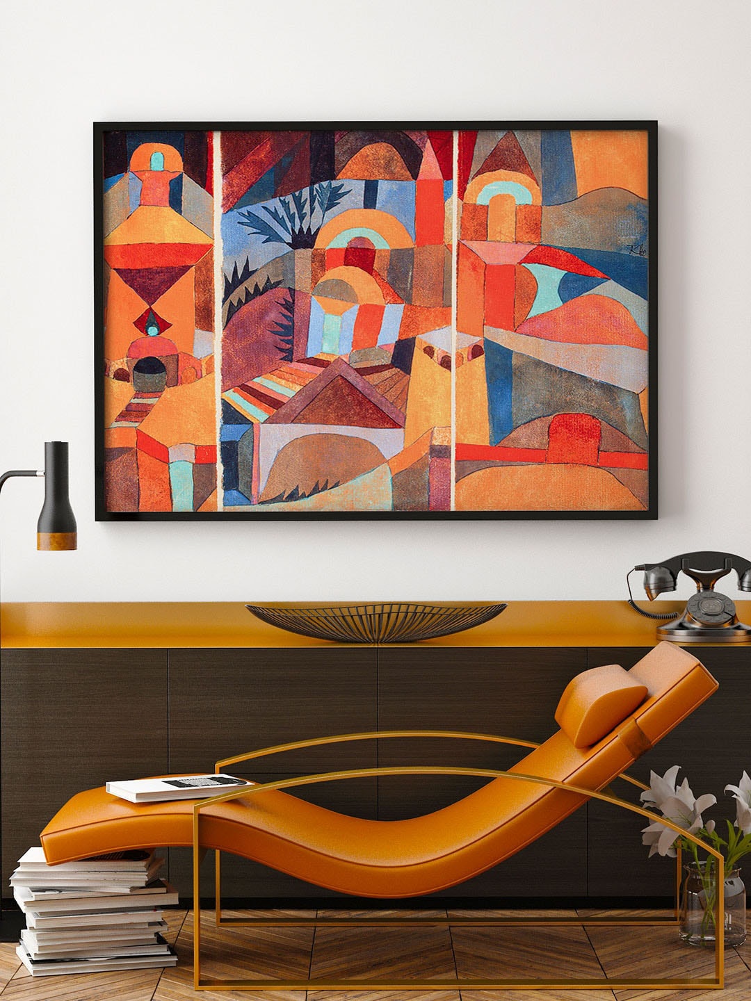 ARTSPACE Blue Canvas Painting Wall Art