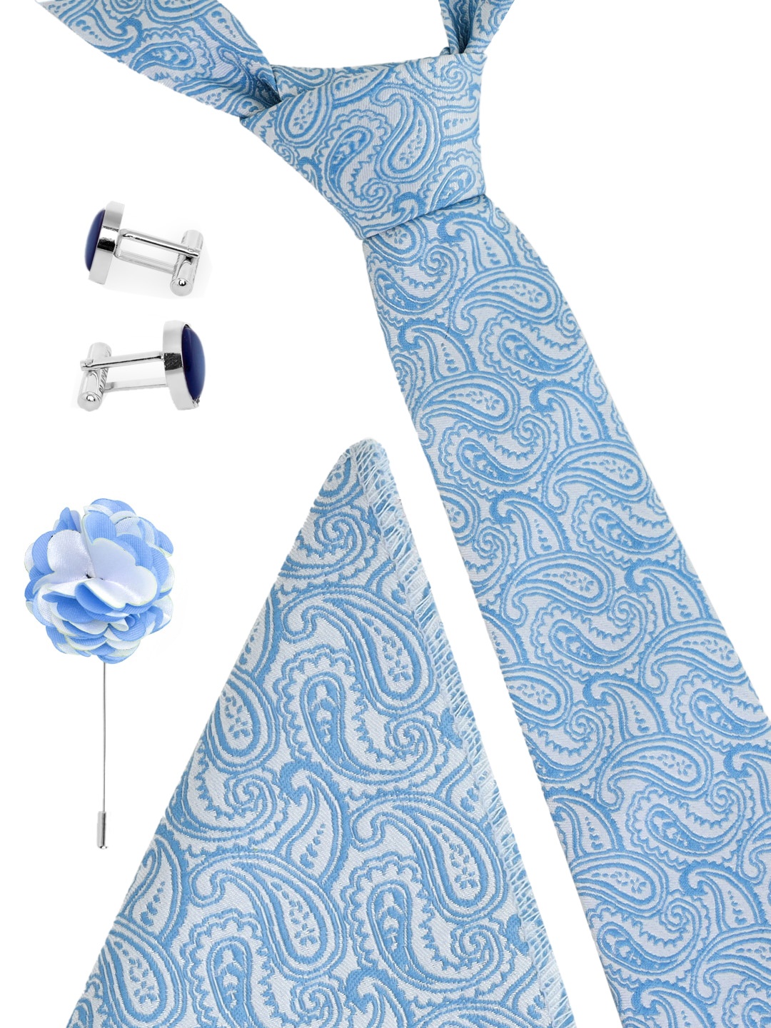 Blacksmith Men Blue & White Accessory Gift Set