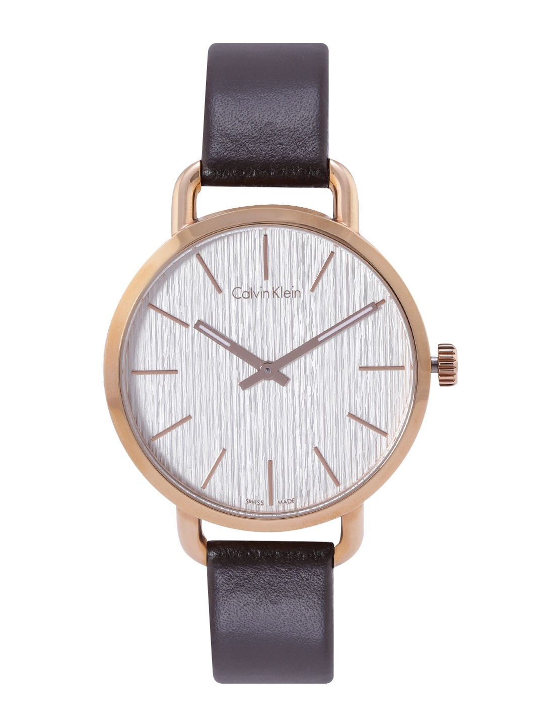 Calvin Klein Women White Dial & Brown Leather Straps Analogue Watch K7B236G6, Off white
Calvin Klein Women White Dial & Brown Leather Straps Analogue Watch K7B236G6, Off white