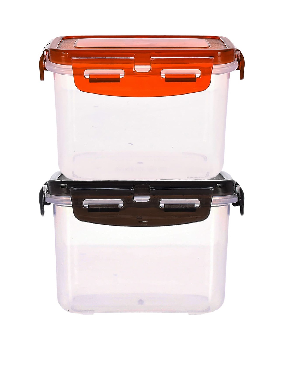 Kuber Industries Set of 2 Black & Brown Solid Plastic Food Storage Container With Airtight Lock Lid
Kuber Industries Set of 2 Black & Brown Solid Plastic Food Storage Container With Airtight Lock Lid