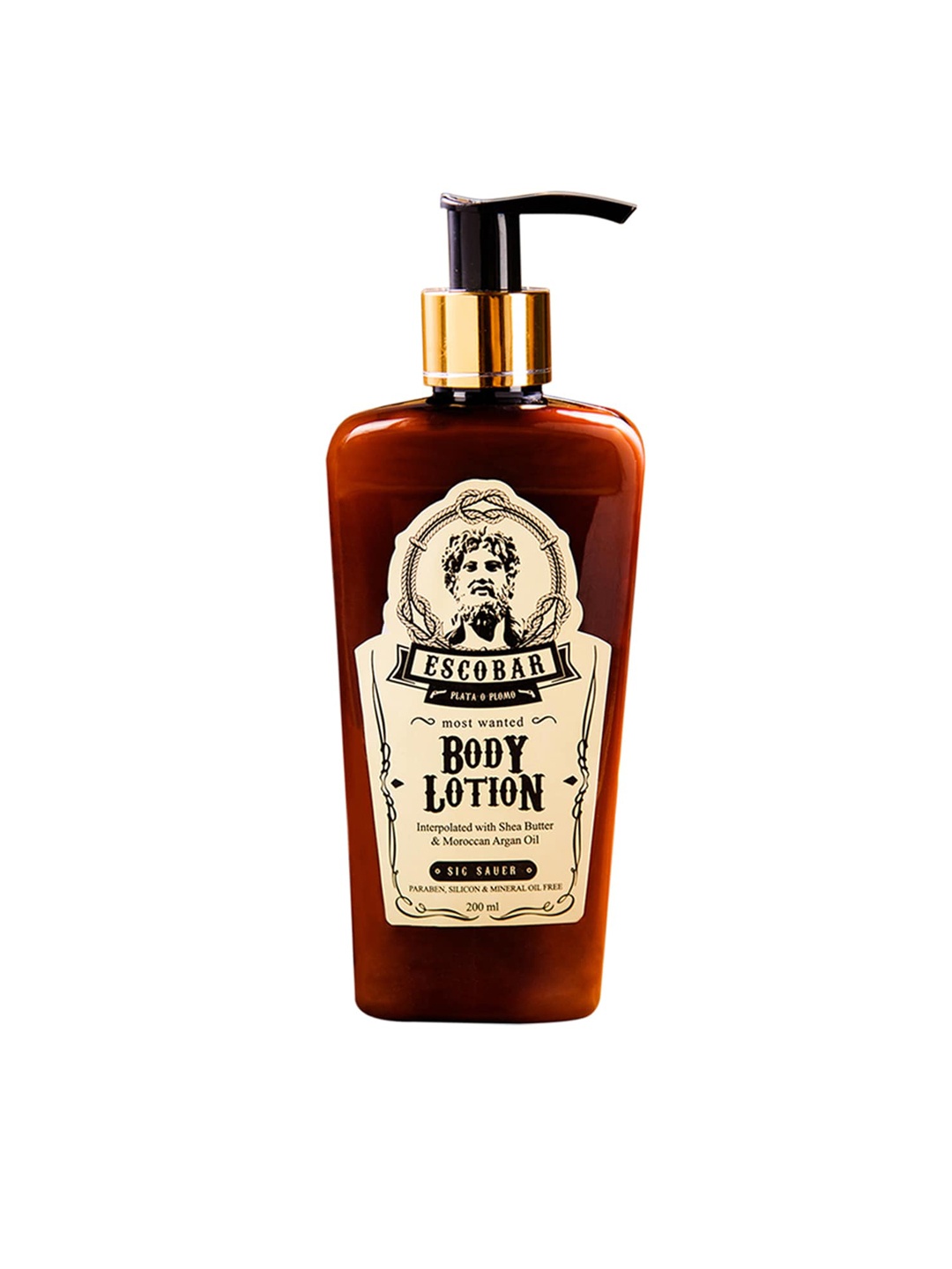 ESCOBAR Men Most Wanted Sic Sauer Body Lotion with Shea Butter & Argan Oil - 200 ml, Brown
ESCOBAR Men Most Wanted Sic Sauer Body Lotion with Shea Butter & Argan Oil - 200 ml, Brown