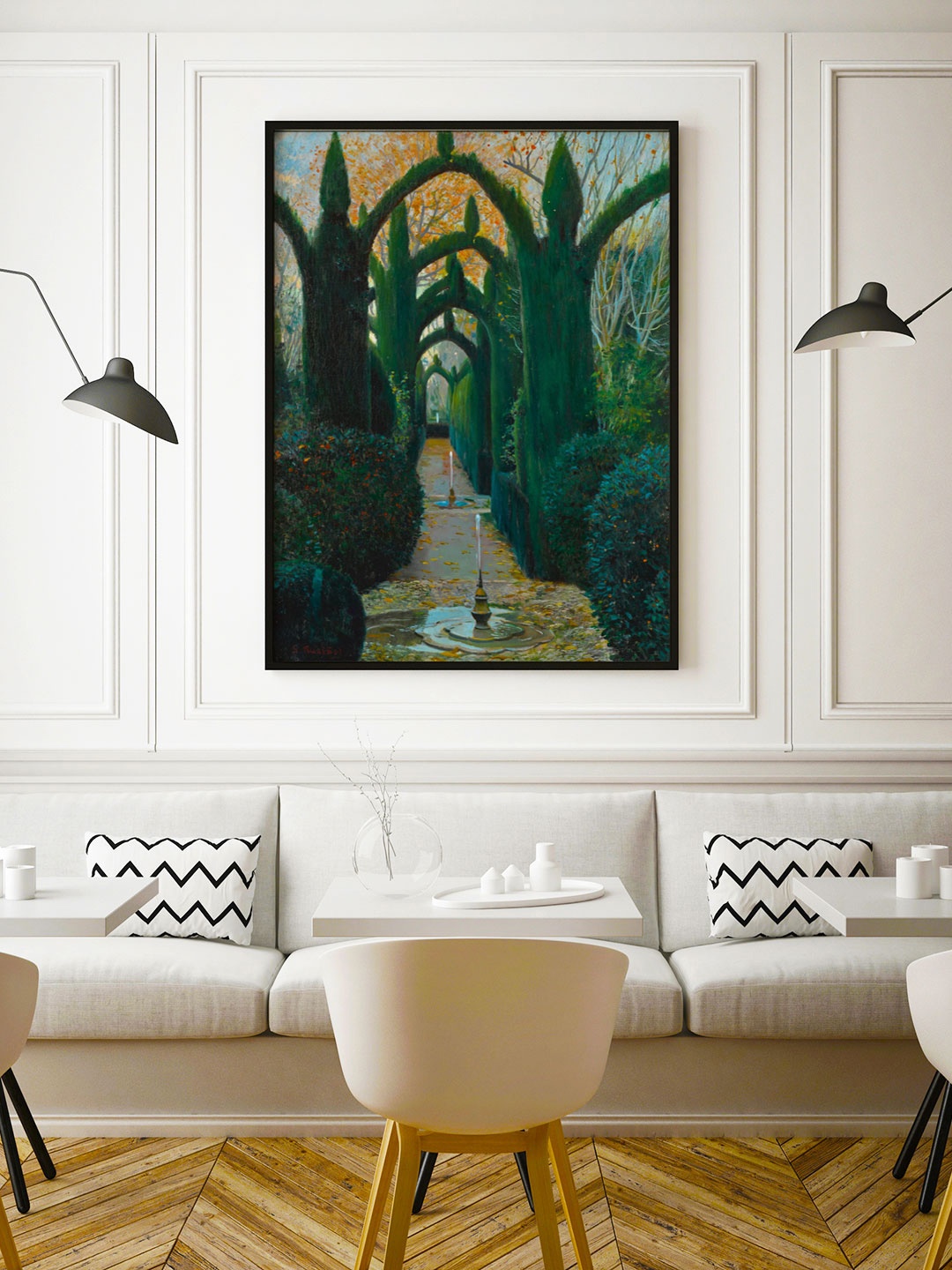 ARTSPACE Green & Blue Printed The Generalife Gardens Granada Canvas Painting Wall Art
ARTSPACE Green & Blue Printed The Generalife Gardens Granada Canvas Painting Wall Art