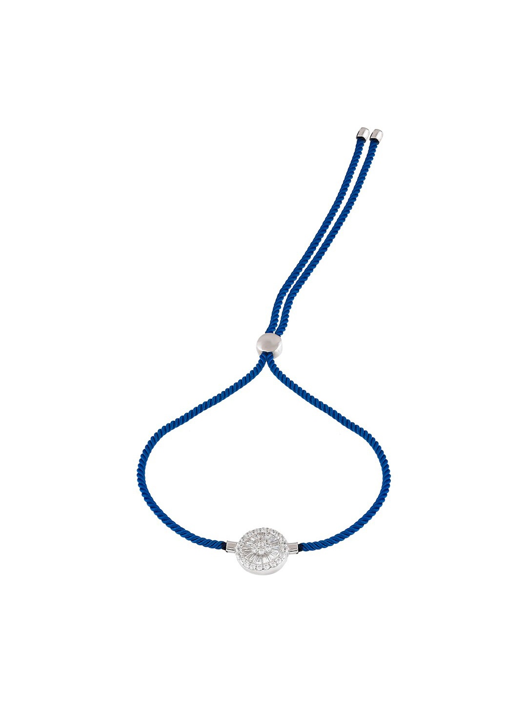 ZILVER Women White & Blue Sterling Silver Cubic Zirconia Handcrafted Silver-Plated Wraparound Bracelet
ZILVER Women White & Blue Sterling Silver Cubic Zirconia Handcrafted Silver-Plated Wraparound Bracelet
