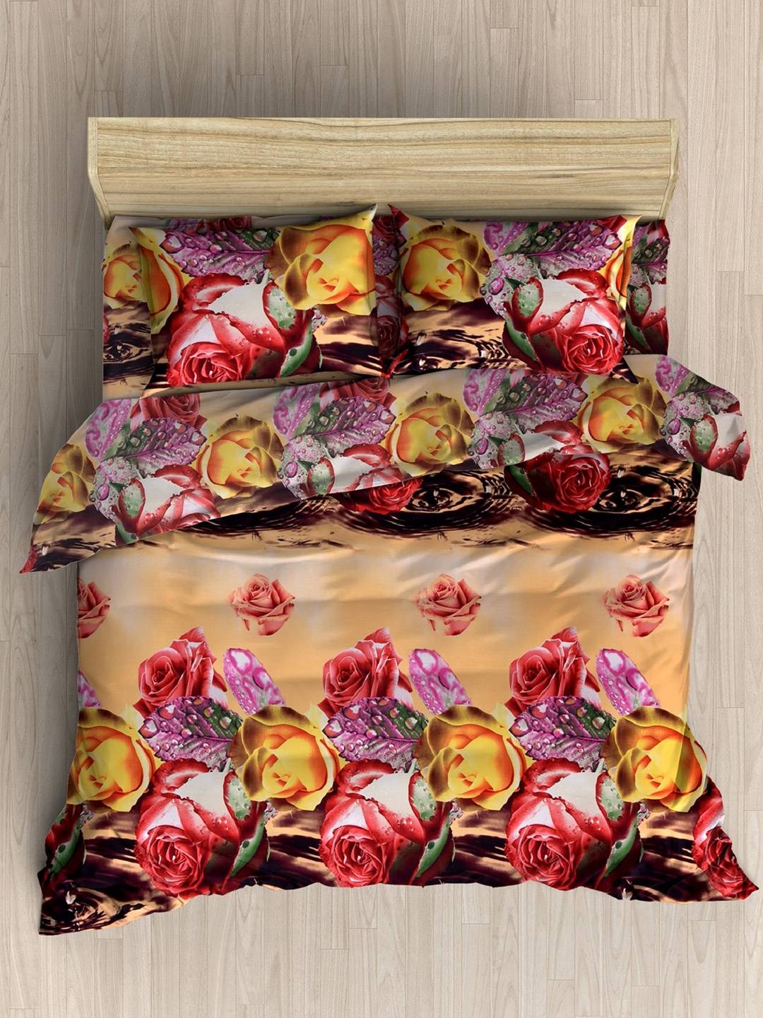 Homefab India Cream & Coffee Brown Floral 144 TC Queen Bedsheet with 2 Pillow Covers
Homefab India Cream & Coffee Brown Floral 144 TC Queen Bedsheet with 2 Pillow Covers