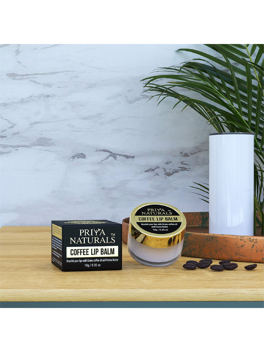 PRIYA NATURALS Handcrafted Coffee Lip Balm with Cocoa Butter & Shea Butter - 10 g, Black
PRIYA NATURALS Handcrafted Coffee Lip Balm with Cocoa Butter & Shea Butter - 10 g, Black