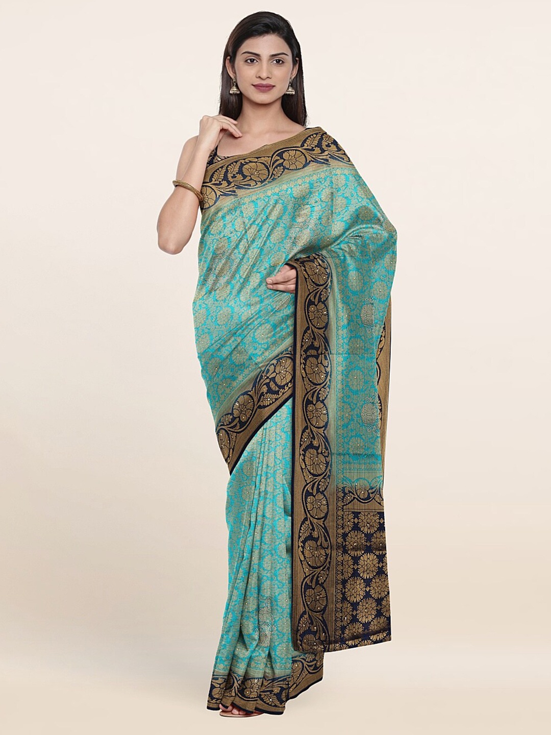Pothys Women Blue Sarees