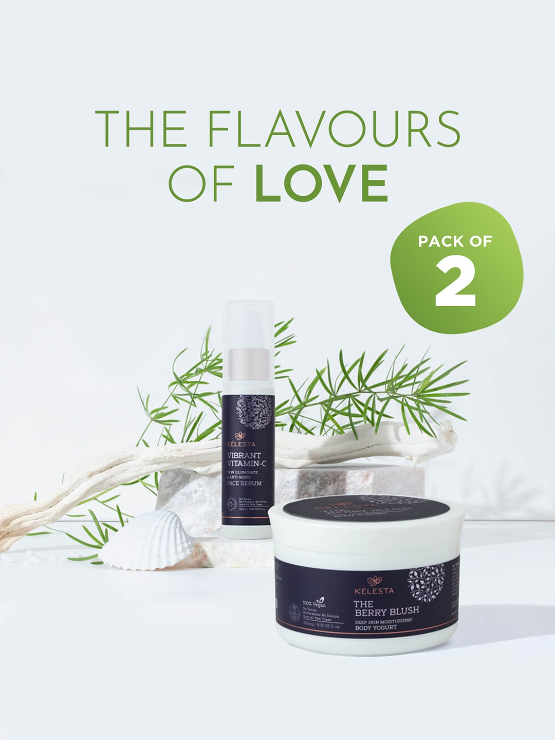 KELESTA The Berry Blush Body Cream 200 g + Vibrant Vitamin C Face Serum 50 ml, Navy blue
KELESTA The Berry Blush Body Cream 200 g + Vibrant Vitamin C Face Serum 50 ml, Navy blue