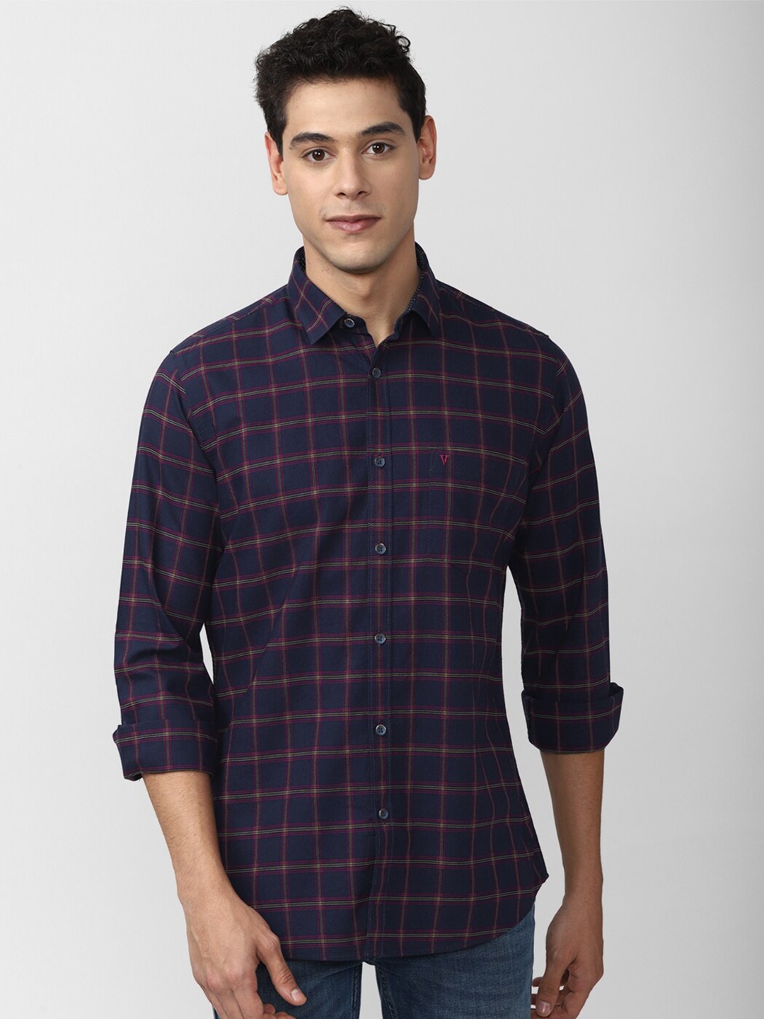 Van Heusen Sport Men Navy Blue Slim Fit Windowpane Checks Checked Cotton Casual Shirt
Van Heusen Sport Men Navy Blue Slim Fit Windowpane Checks Checked Cotton Casual Shirt