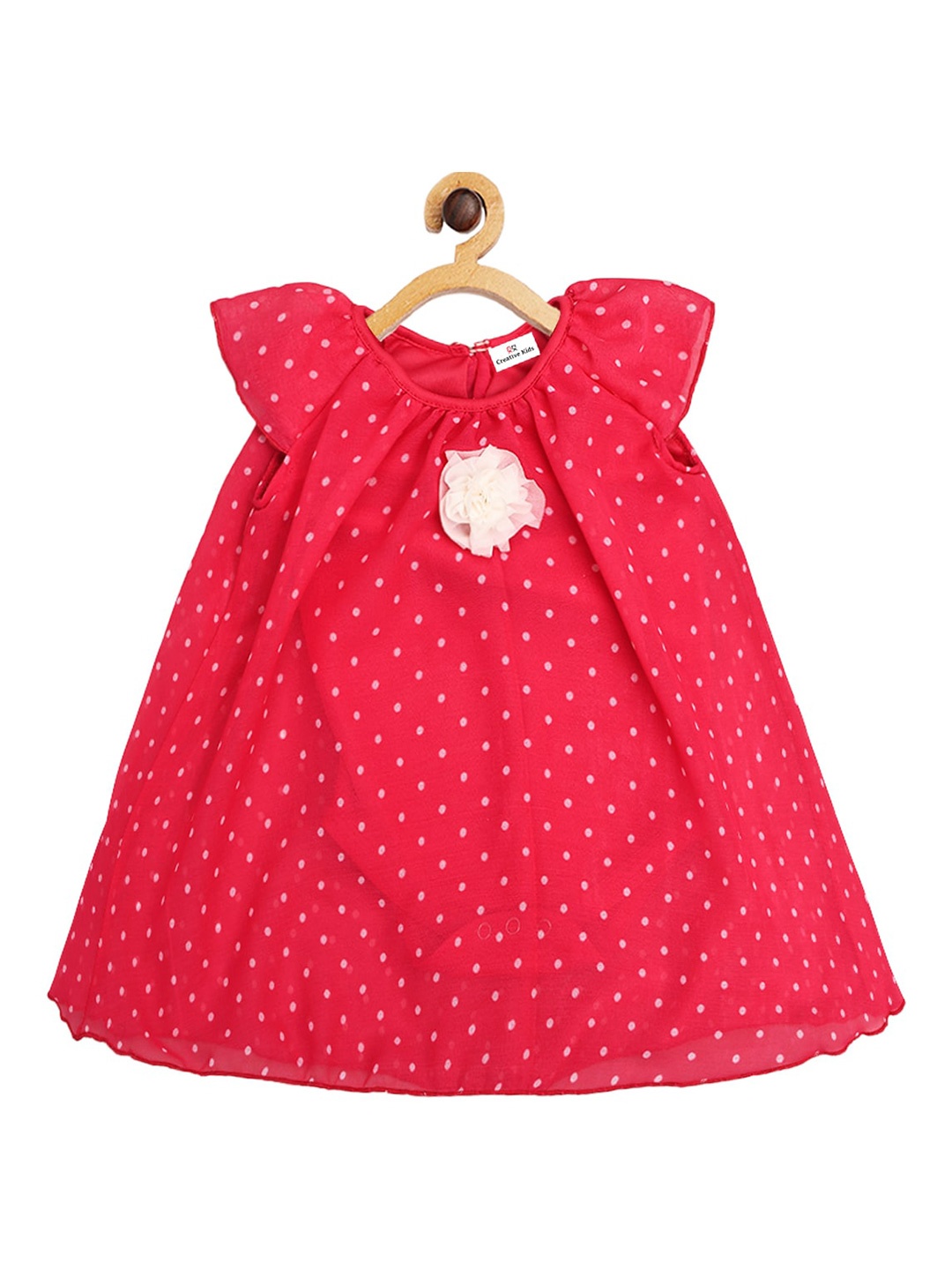 Creative Kids Red Layered A-Line Dress