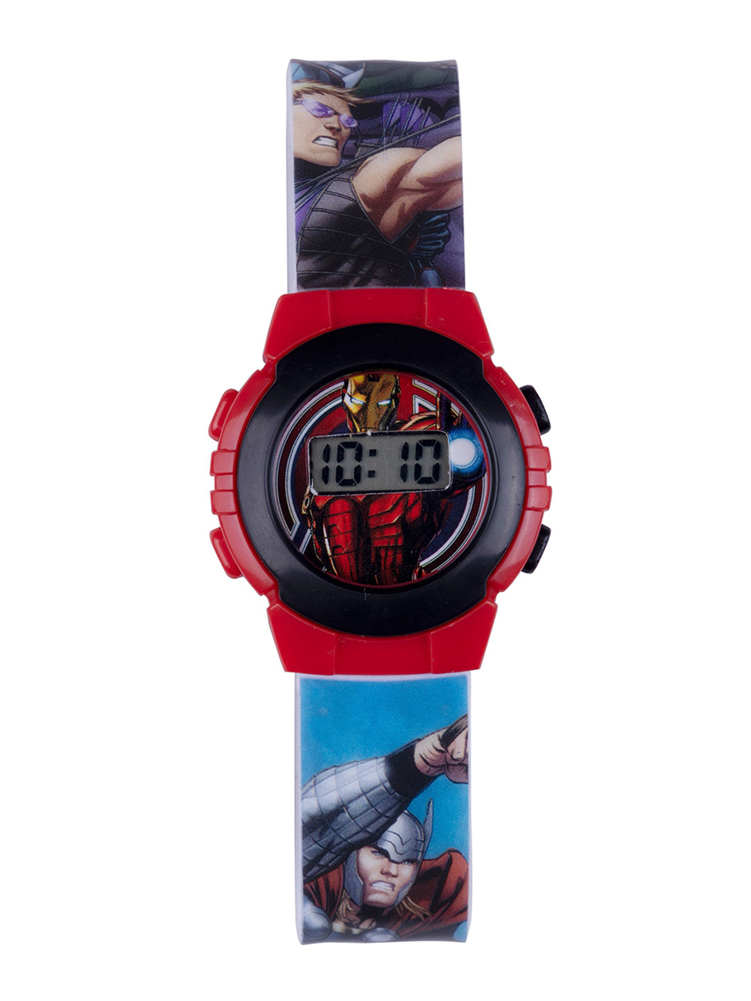 Marvel Boys Black Printed Dial & Multicoloured Straps Digital Multi Function Automatic Watch TRHA17692
Marvel Boys Black Printed Dial & Multicoloured Straps Digital Multi Function Automatic Watch TRHA17692