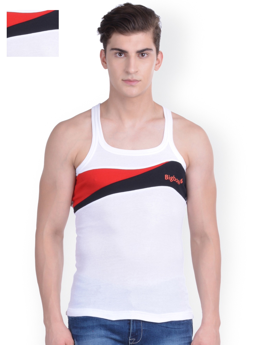 Dollar Bigboss Pack of 2 Super Combed Cotton Racerback Styled Innerwear Vests MDBB-12, White
Dollar Bigboss Pack of 2 Super Combed Cotton Racerback Styled Innerwear Vests MDBB-12, White