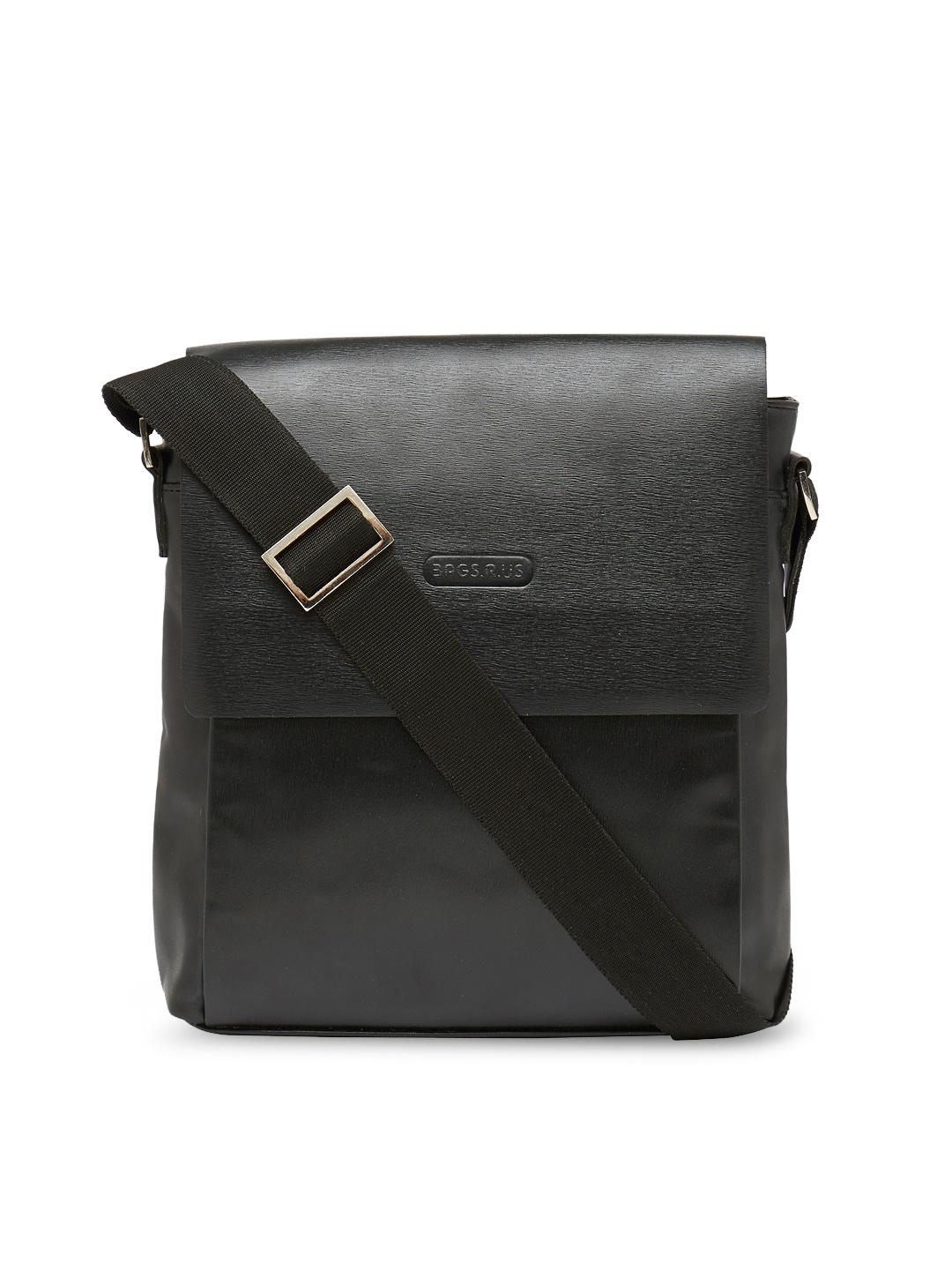 Bags.R.us Unisex Black Messenger Sling Bag