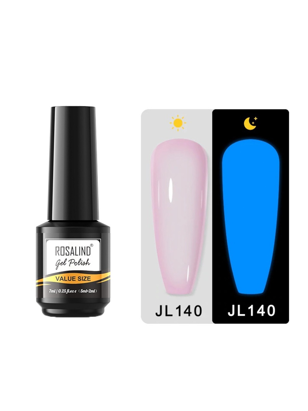 ROSALIND Value Size Luminous Series Long Lasting UV LED Gel Nail Polish - Shade JL140, Blue
ROSALIND Value Size Luminous Series Long Lasting UV LED Gel Nail Polish - Shade JL140, Blue