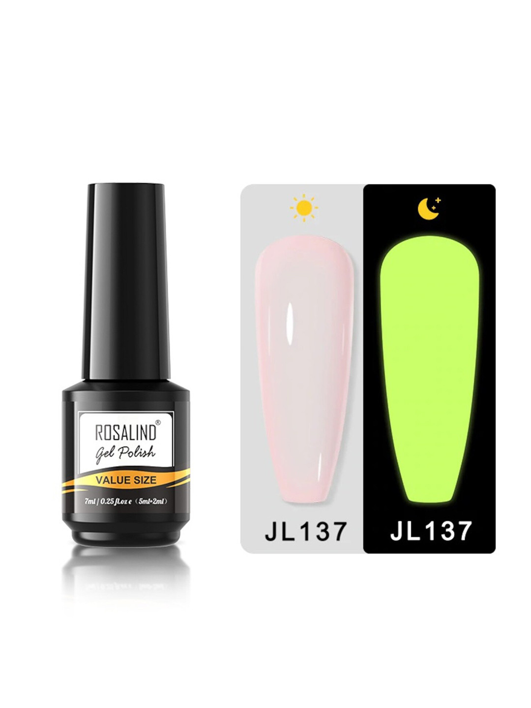 ROSALIND Value Size Luminous Series Long Lasting UV LED Gel Nail Polish - Shade JL137, Green 
ROSALIND Value Size Luminous Series Long Lasting UV LED Gel Nail Polish - Shade JL137, Green