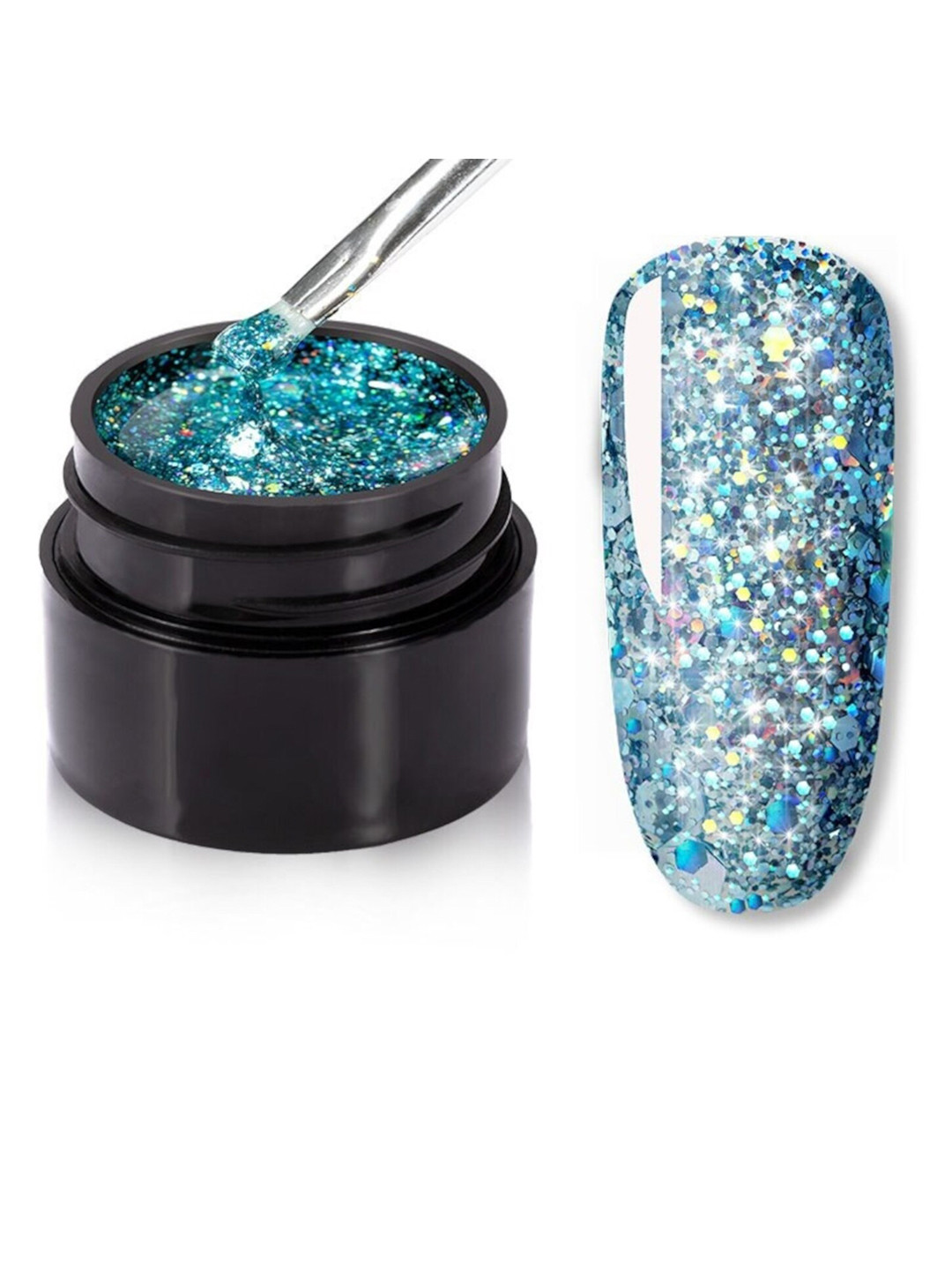 ROSALIND Shiny Rainbow Gel UV & LED Nail Polish for Glitter Painting - Shade A536, Blue 
ROSALIND Shiny Rainbow Gel UV & LED Nail Polish for Glitter Painting - Shade A536, Blue