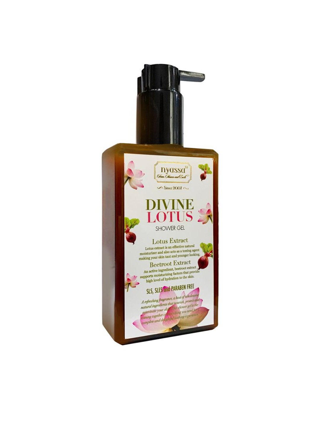 Nyassa Divine Lotus Shower Gel With Lotus & Beetroot Extract Natural Cleanser 215ml, Pink
Nyassa Divine Lotus Shower Gel With Lotus & Beetroot Extract Natural Cleanser 215ml, Pink