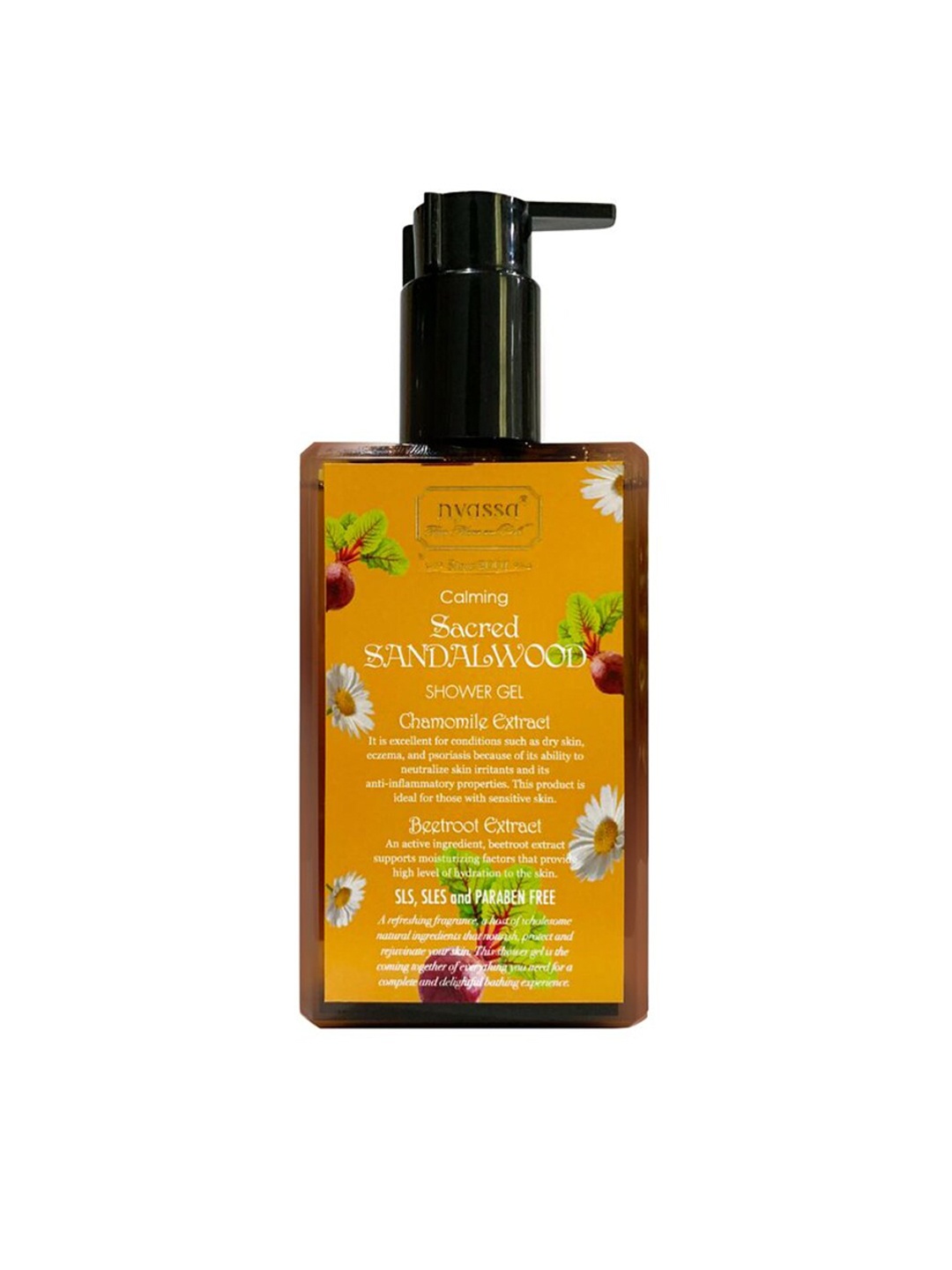 Nyassa Sacred Sandalwood Shower Gel With Chamomile & Beetroot Extract Natural Cleanser, Off white
Nyassa Sacred Sandalwood Shower Gel With Chamomile & Beetroot Extract Natural Cleanser, Off white