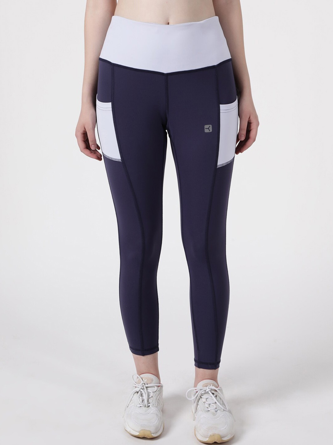 STUDIOACTIV Navy Blue Solid Tights