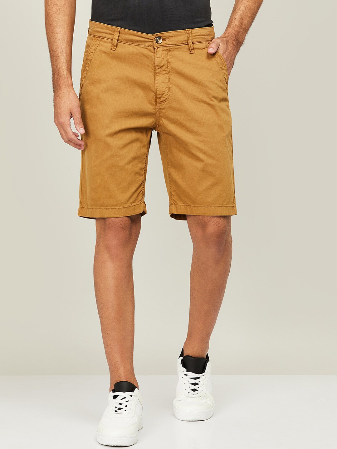 Fame Forever by Lifestyle Men Khaki Cotton Chino Shorts