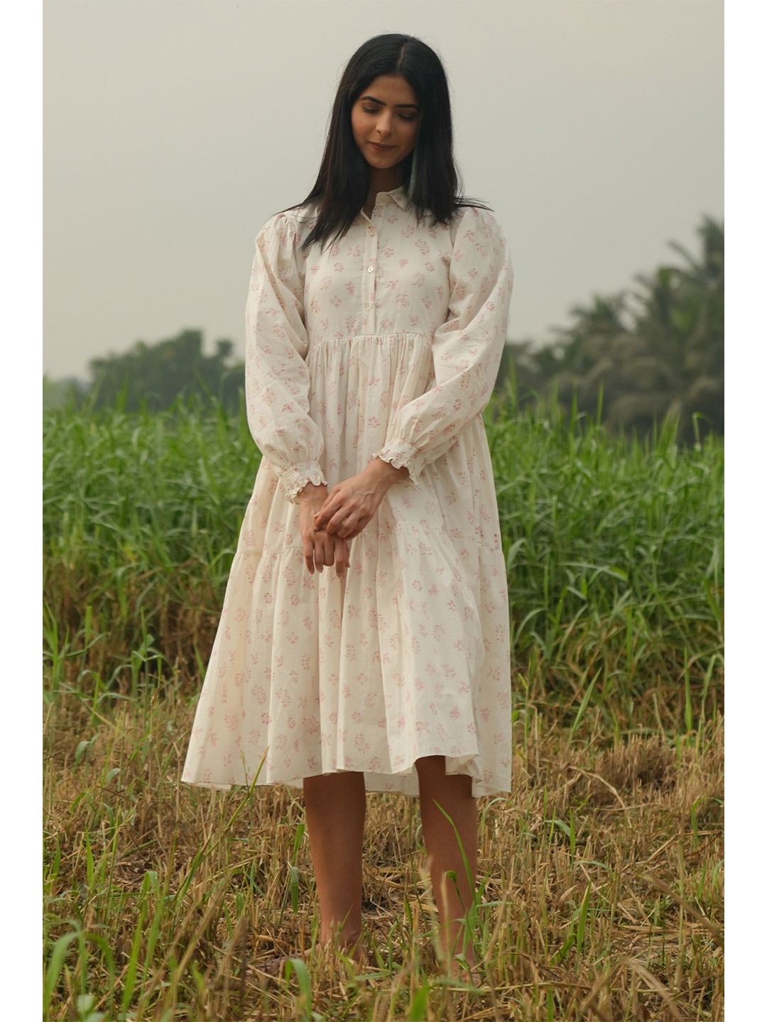 the kaatn trail Pink Floral A-Line Dress